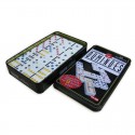 DOMINO DOUBLE 6 BOITE METAL