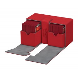 UG boîte pour cartes Twin Flip´n´Tray Deck Case 200+ taille standard XenoSkin Rouge