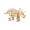 3D WOODEN PUZZLE TRICERATOPS