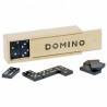 Jeu de dominos, boîte en bois