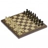 Jeu d'échecs magnétique dans une boîte en bois pliable