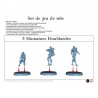 FIGURINES : 3 HUMAINES ROUBLARDES