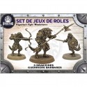 FIGURINES : 3 DRAKEIDES GUERRIERS BARBARES