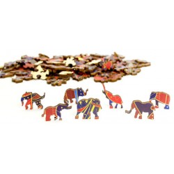 RAINBOW WOODEN PUZZLE - ELEPHANT