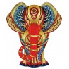 RAINBOW WOODEN PUZZLE - ELEPHANT